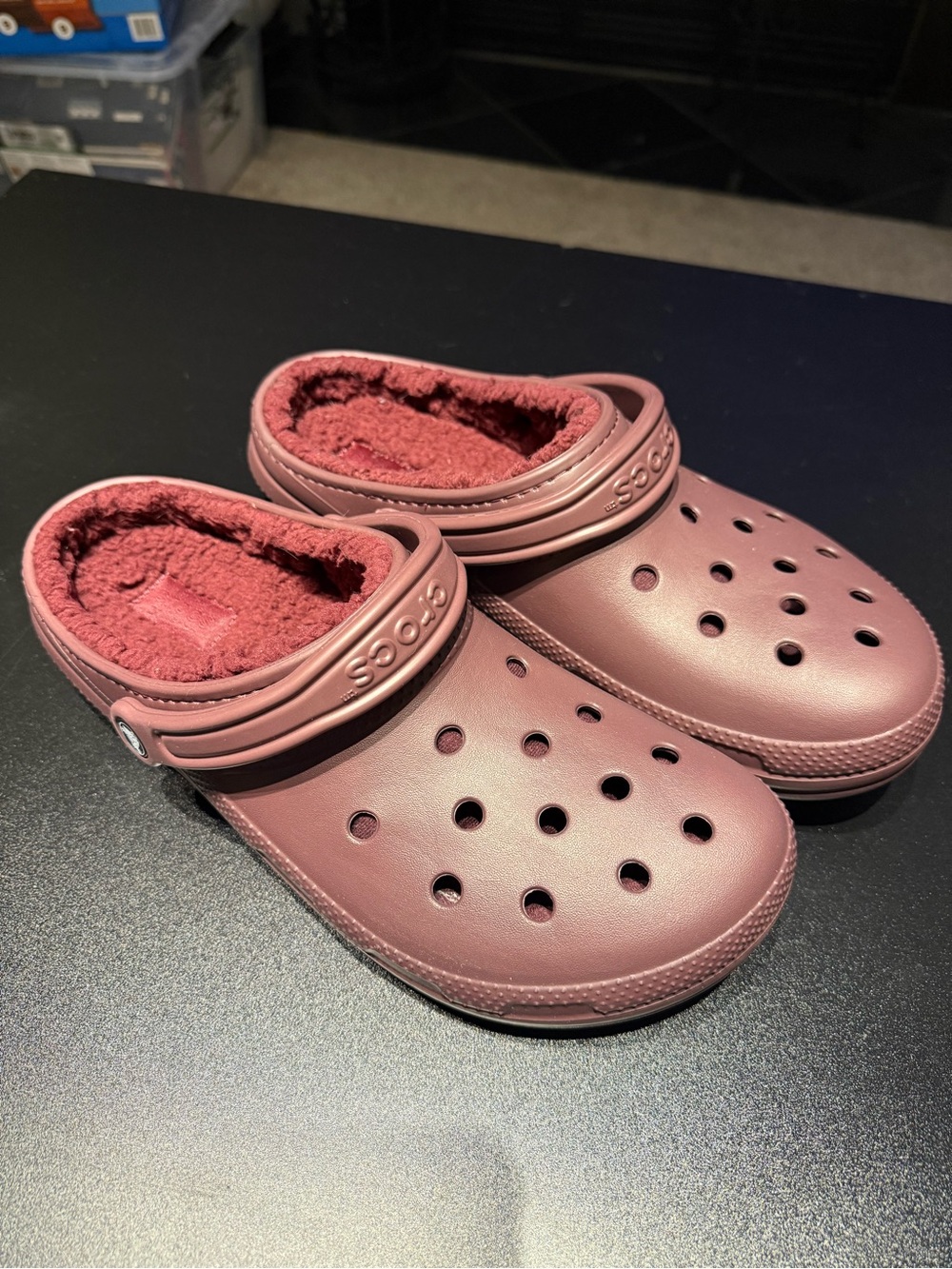 CROCS Men's Lined Clog in Mauve Rose